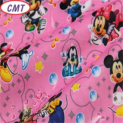 Waterdicht PU bedekt met Oxford stof Plaid 100% polyester cartoon print