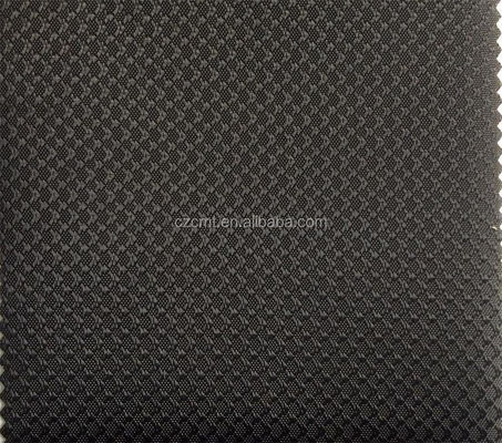 Middelgewicht Vlamvertragend 100% Polyester Diamant Zwart Jacquard Stof 420D Oxford