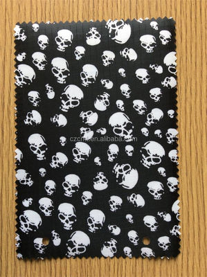 100% polyester zwart en wit skelet afdruk Oxford stof