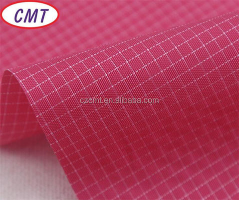200D PU bedekt dubbelkleurig waterdicht rasterig nylon Oxfordstof met aangepaste kleur