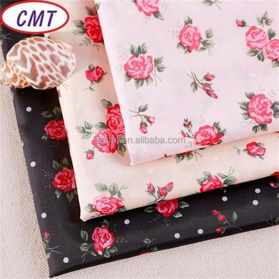 Bloem gedrukt 75D 100% polyester taffeta stof met 190T dichtheid