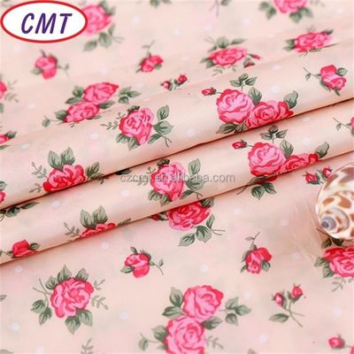 Bloem gedrukt 75D 100% polyester taffeta stof met 190T dichtheid