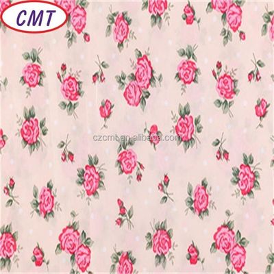 Bloem gedrukt 75D 100% polyester taffeta stof met 190T dichtheid