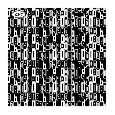 600D PU bedekt waterdicht zwart-wit gedrukt polyester Oxford stof voor buiten