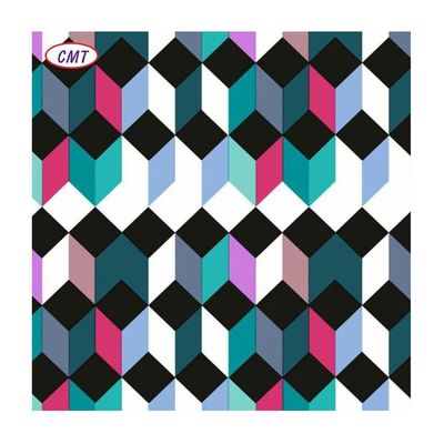 Voorbeeld A4 Grootte Voorbeeld Geometrische patronen Verspreide afdruk Polyester beddengoedstof