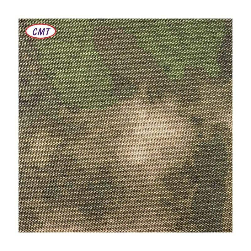 Op maat gemaakte waterdichte camouflage 600D polyester oxford pvc coating stof voor tas