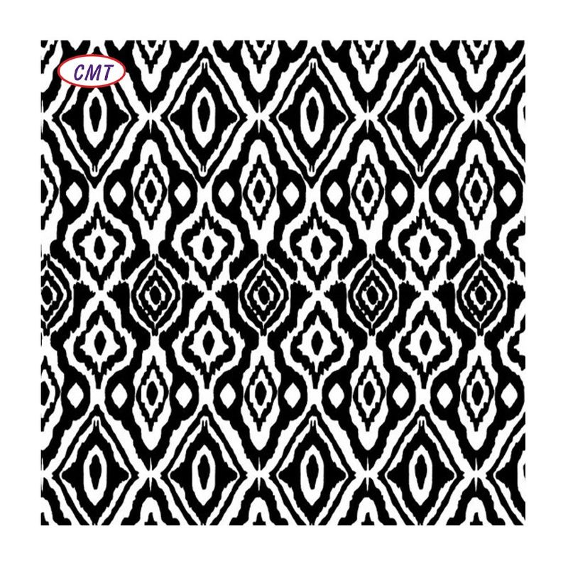100D DTY Jersey Stof Geprinte Borstel Brei Poly Spandex DTY Print Stof voor Kleding